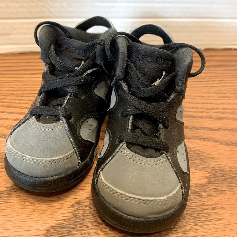Jordan 6 Retro Release Date 2016 Toddler Size 5C Black & Gray